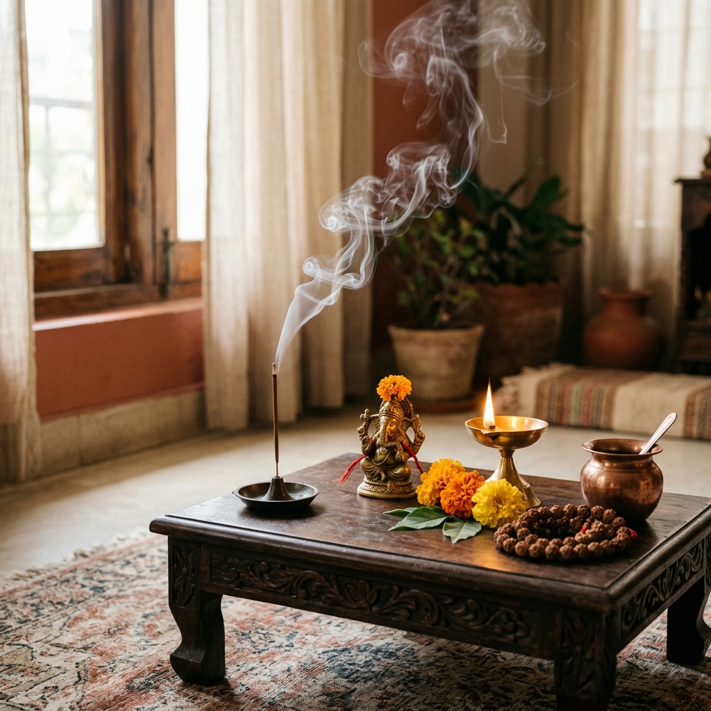 Premium incense burning setup